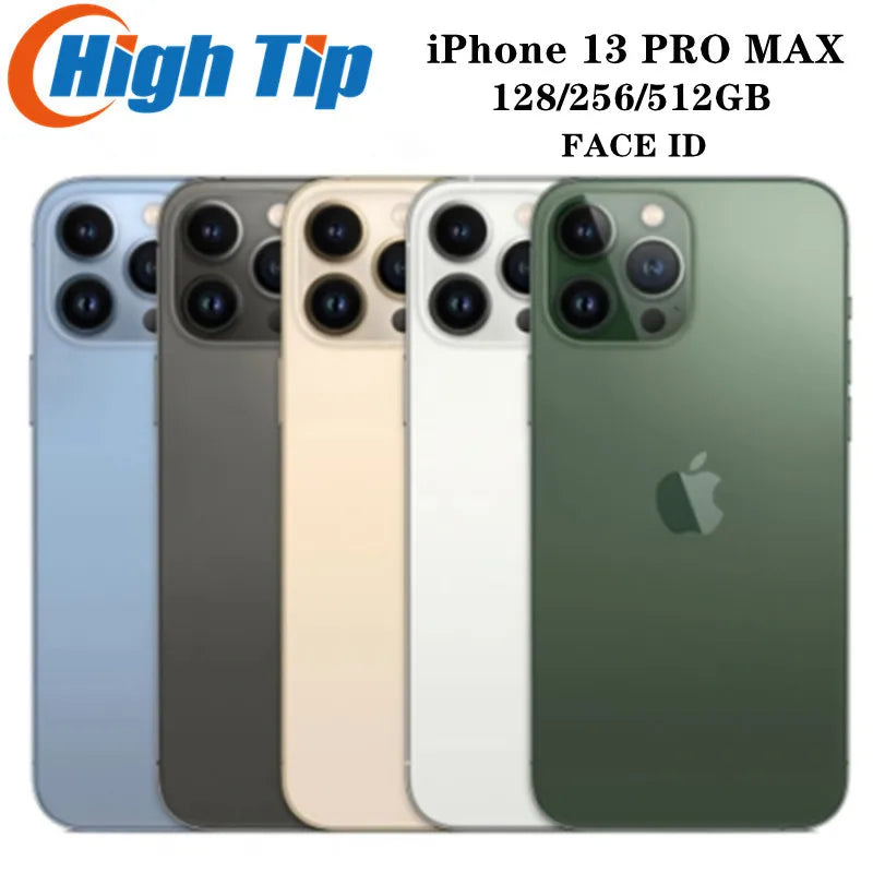 (Refurbished) Original iPhone 13 Pro Max Unlocked 128GB 256GB 512GB ROM A15 IOS Face ID NFC  6.7"