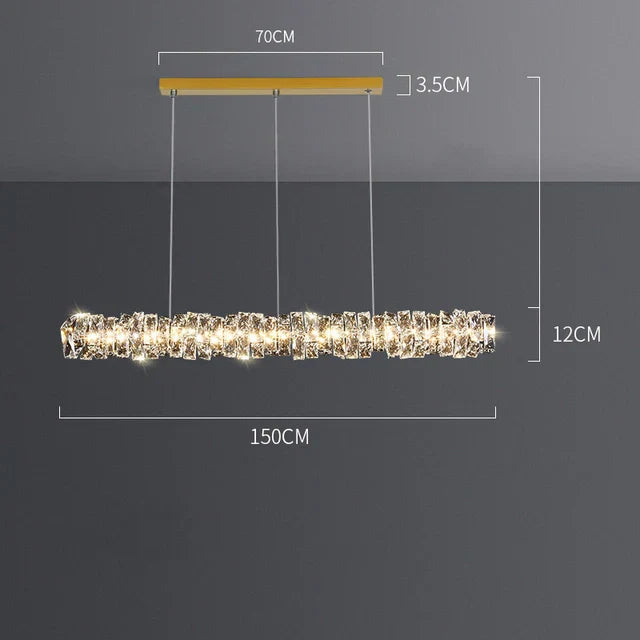 DecorBites™ Elegant Crystal Pendant Chandelier for Modern Dining Rooms