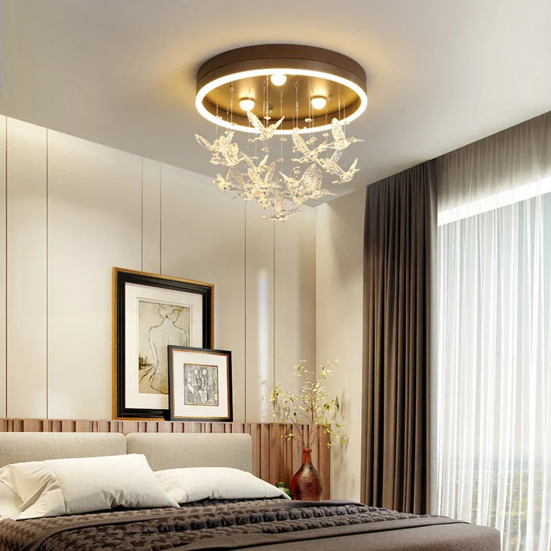 DecorBites™ Crystal LED Ceiling Chandelier for Kids' Bedroom