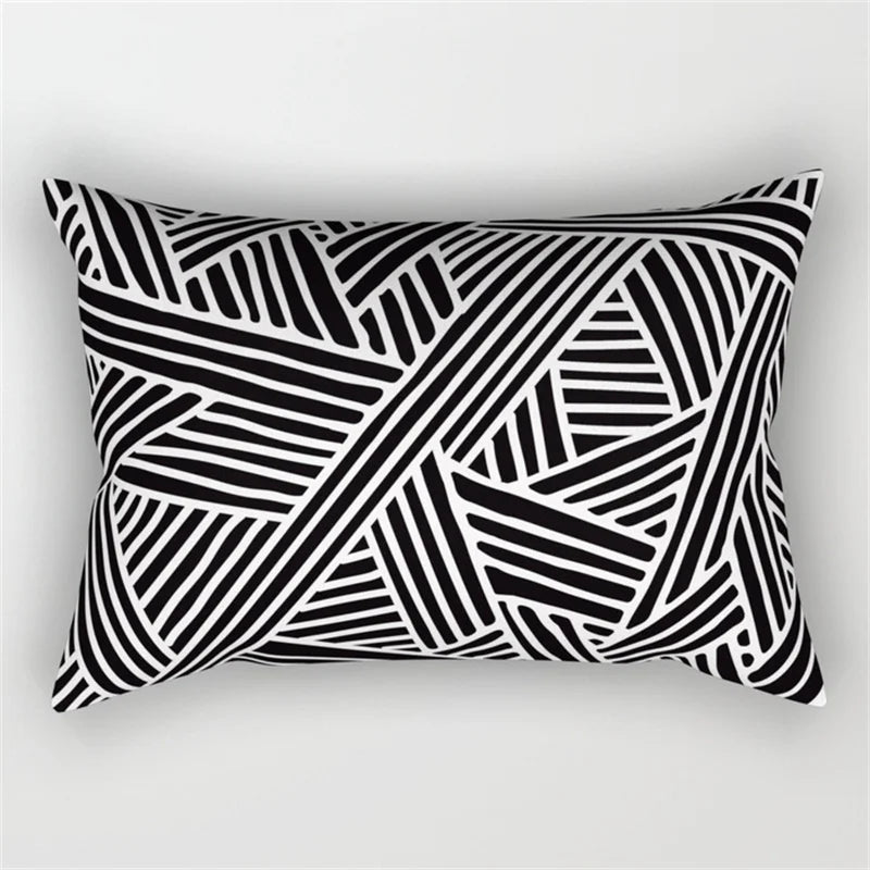 DecorBites™ Geometric Wave Line Waist Pillowcase Set