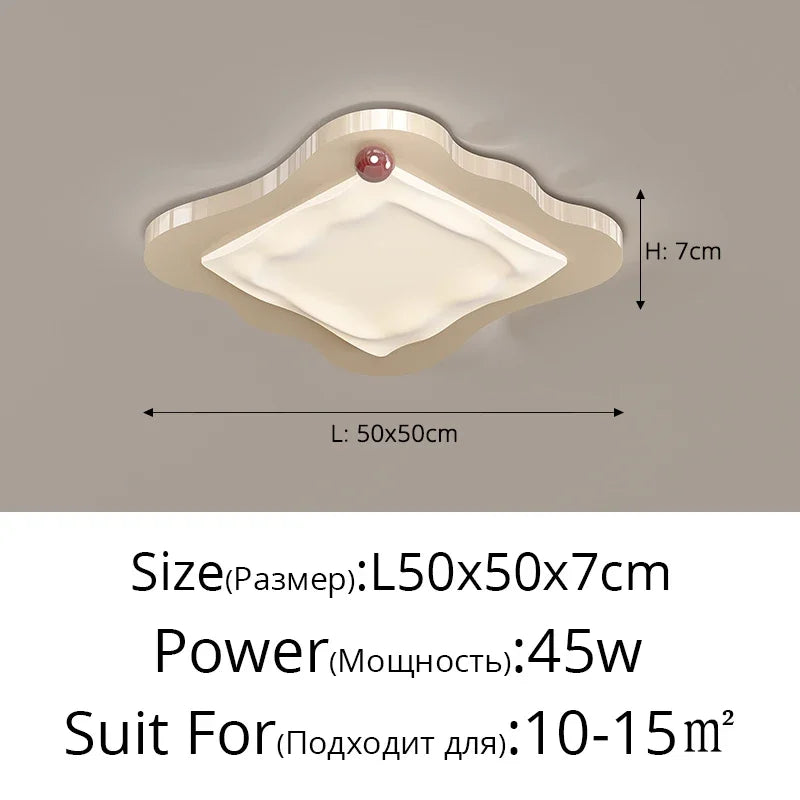 DecorBites™ Cream Style LED Ceiling Light for Bedroom and Living Room Decor