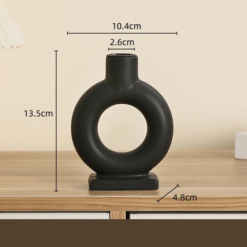 DecorBites™ Geometric Ceramic Candle Holder Ornaments - Home Decor Accessories