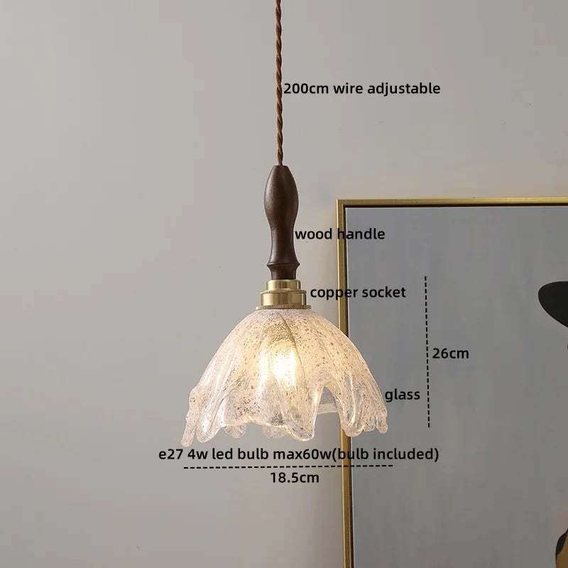 DecorBites™ Glass Copper LED Pendant Lights - Modern Home Decor Hanging Lamp