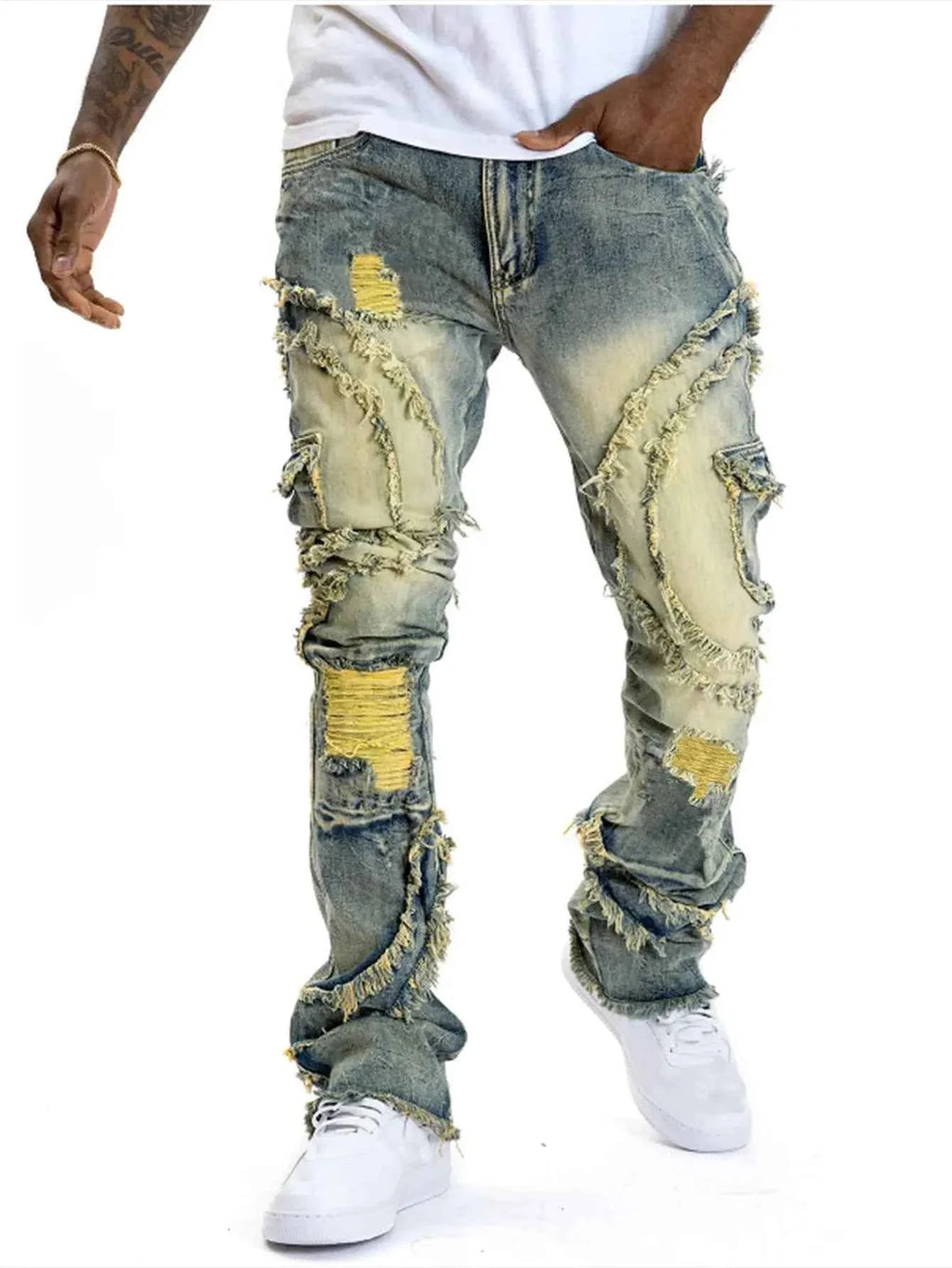 Men's Casual Ripped Pants