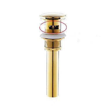 DecorBites™ Golden/White & Black Waterfall Basin Faucet - Brass Sink Mixer Tap - Hot & Cold