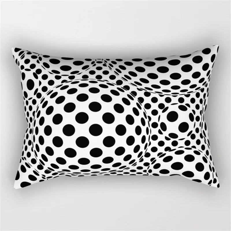DecorBites™ Geometric Wave Line Waist Pillowcase Set