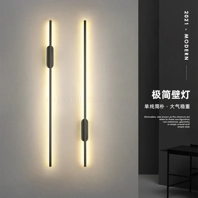 DecorBites™ Linear Tube LED Wall Lamp, Modern Minimalist Up Down Sconce for Bathroom, Bedside & Mirror