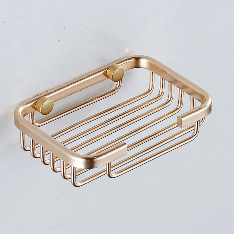 DecorBites™ Glass Soap Dish Wall Mounted Soap Basket for Bathroom Toilet Balcony