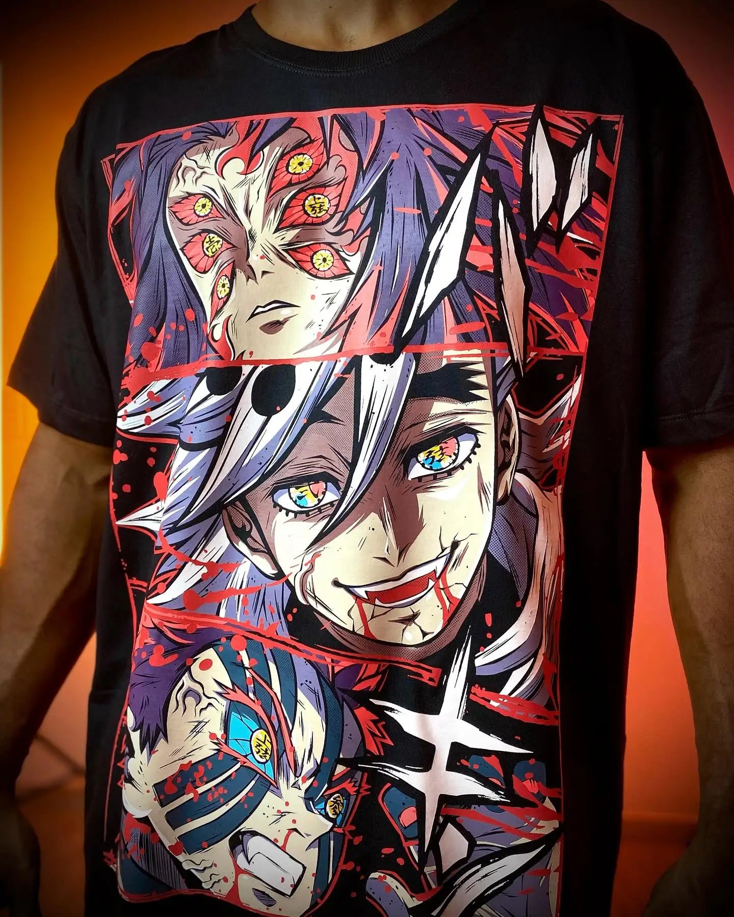 Demon Slayer Graphic T Shirts Oversized Hip Hop Streetwear