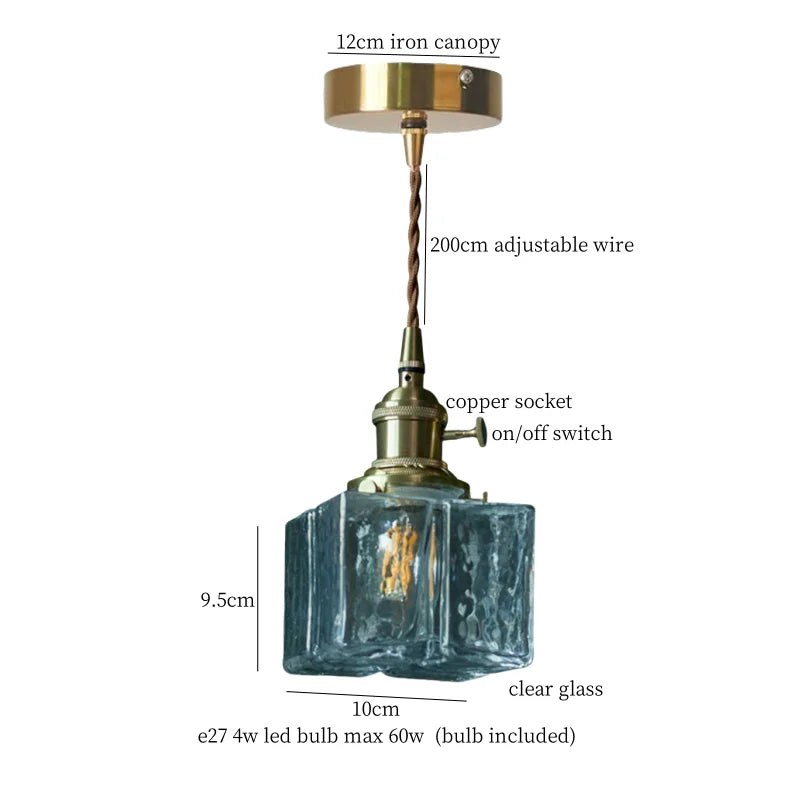 DecorBites™ Glass Pleats LED Pendant Lights for Home and Commercial Spaces