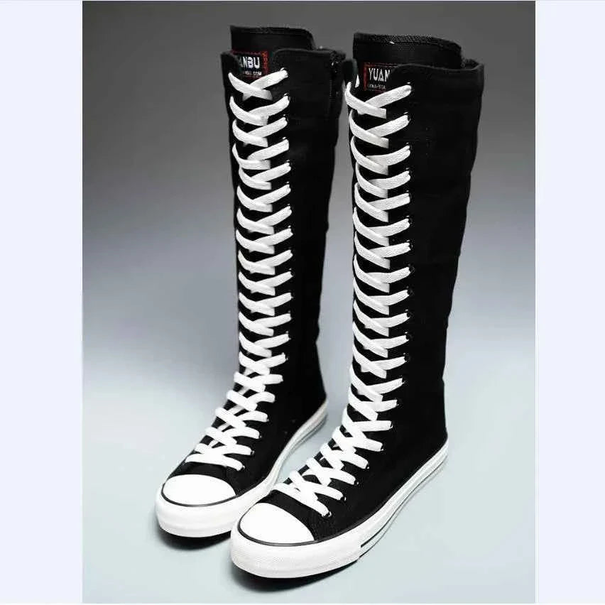 High Top Canvas Sneakers for Women