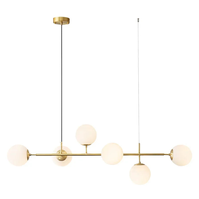 DecorBites™ Golden Glass Ball LED Pendant Light for Home Decor