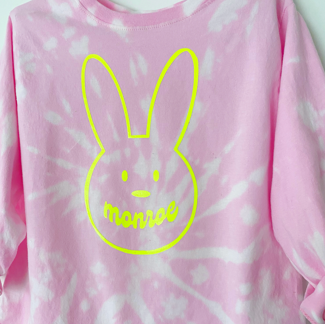 BUNNY TEE ♡ toddler personalized tie-dye t-shirt