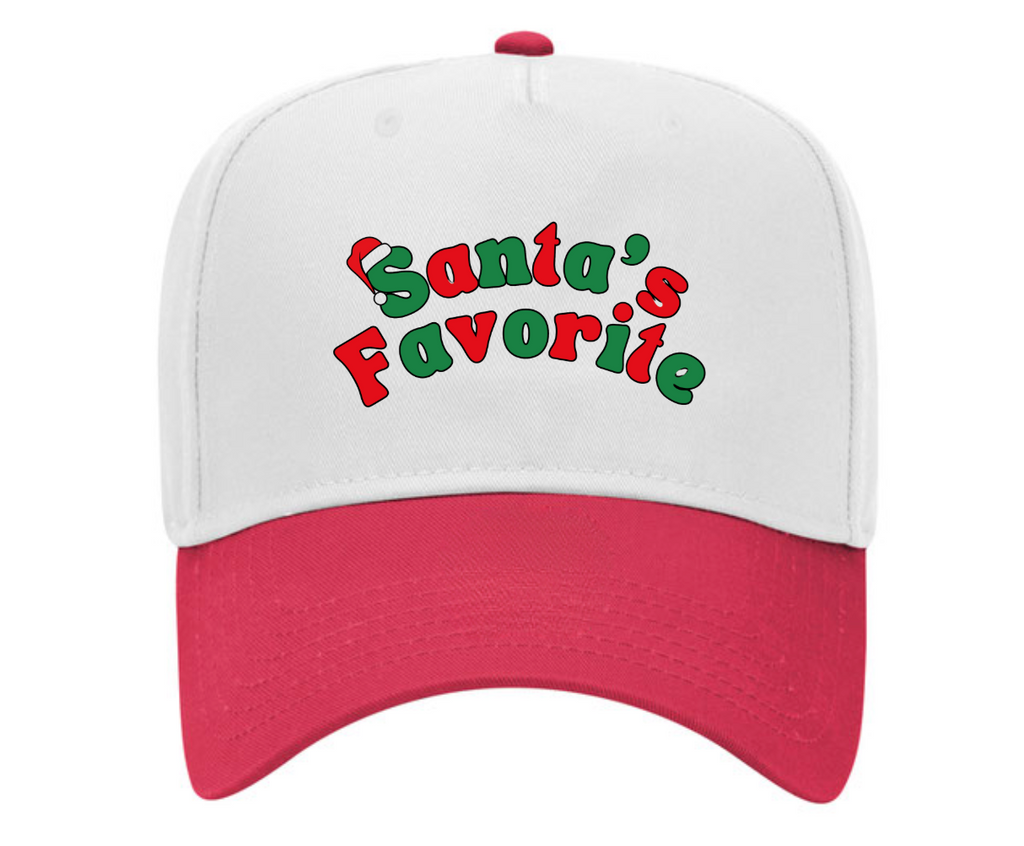 SANTA'S FAVORITE ♡ printed hat