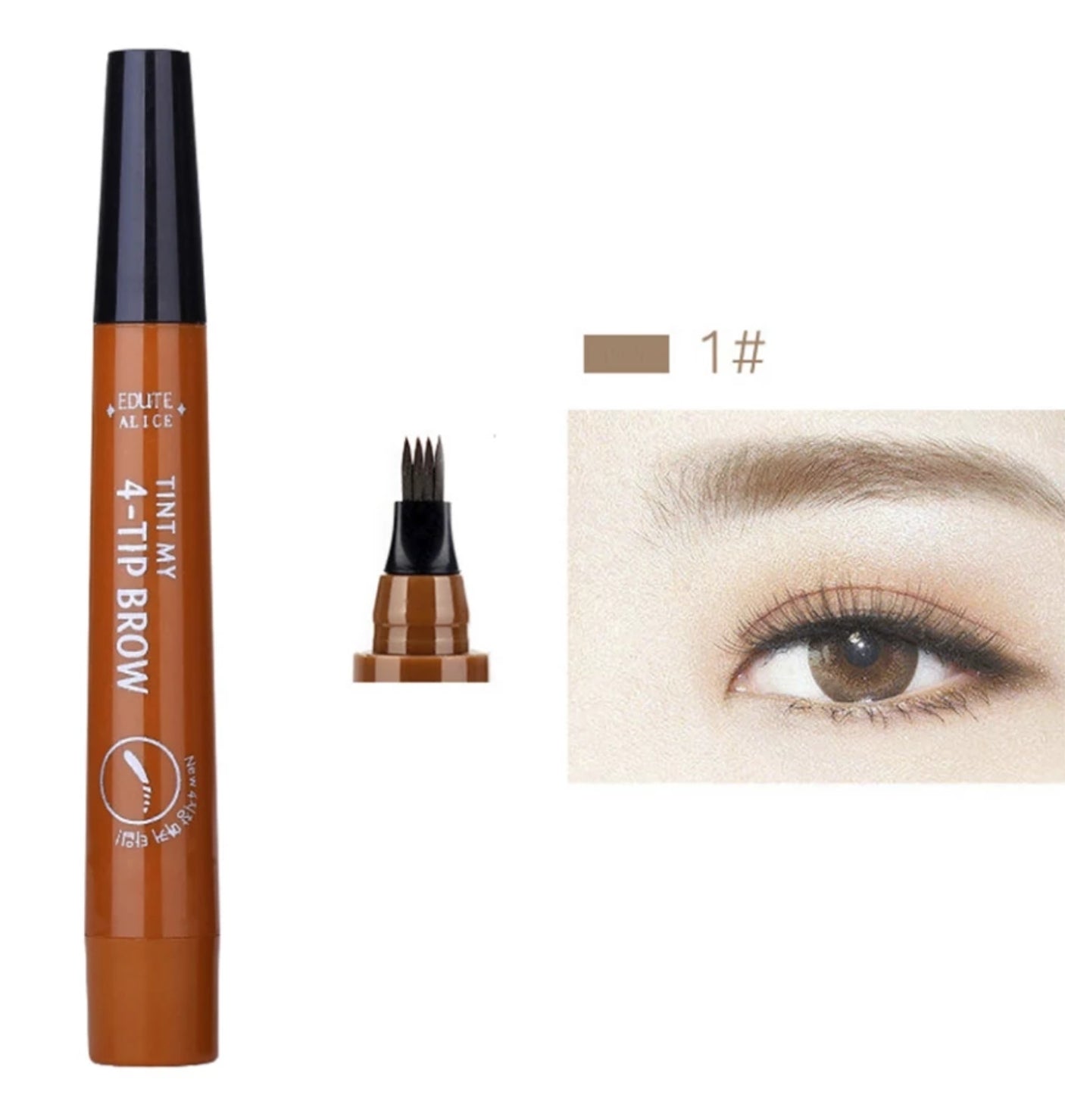 Microblading fork pen Eyebrow waterproof hair like strokes natural looking Cosplay