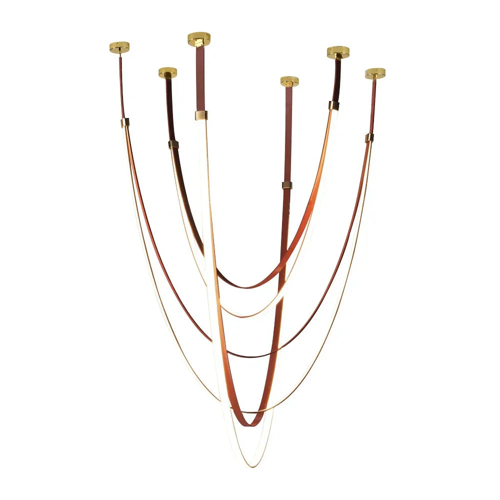 DecorBites™ LED Long Strip Chandelier for Modern Living Room and Villa
