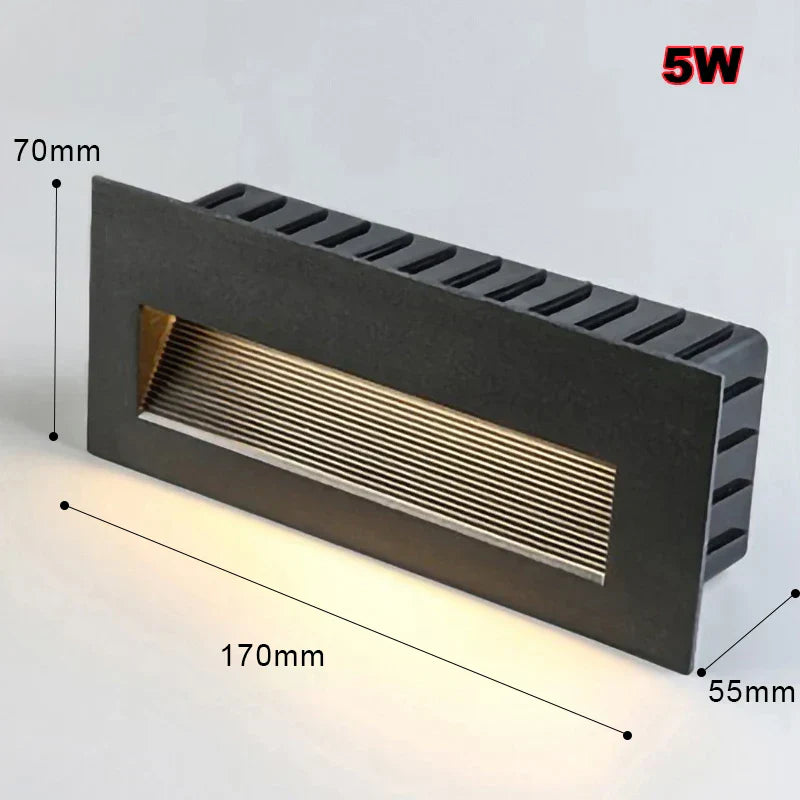 DecorBites™ LED Embedded Wall Light for Outdoor Step&Stair, IP65 Waterproof Recessed Wall Lamp