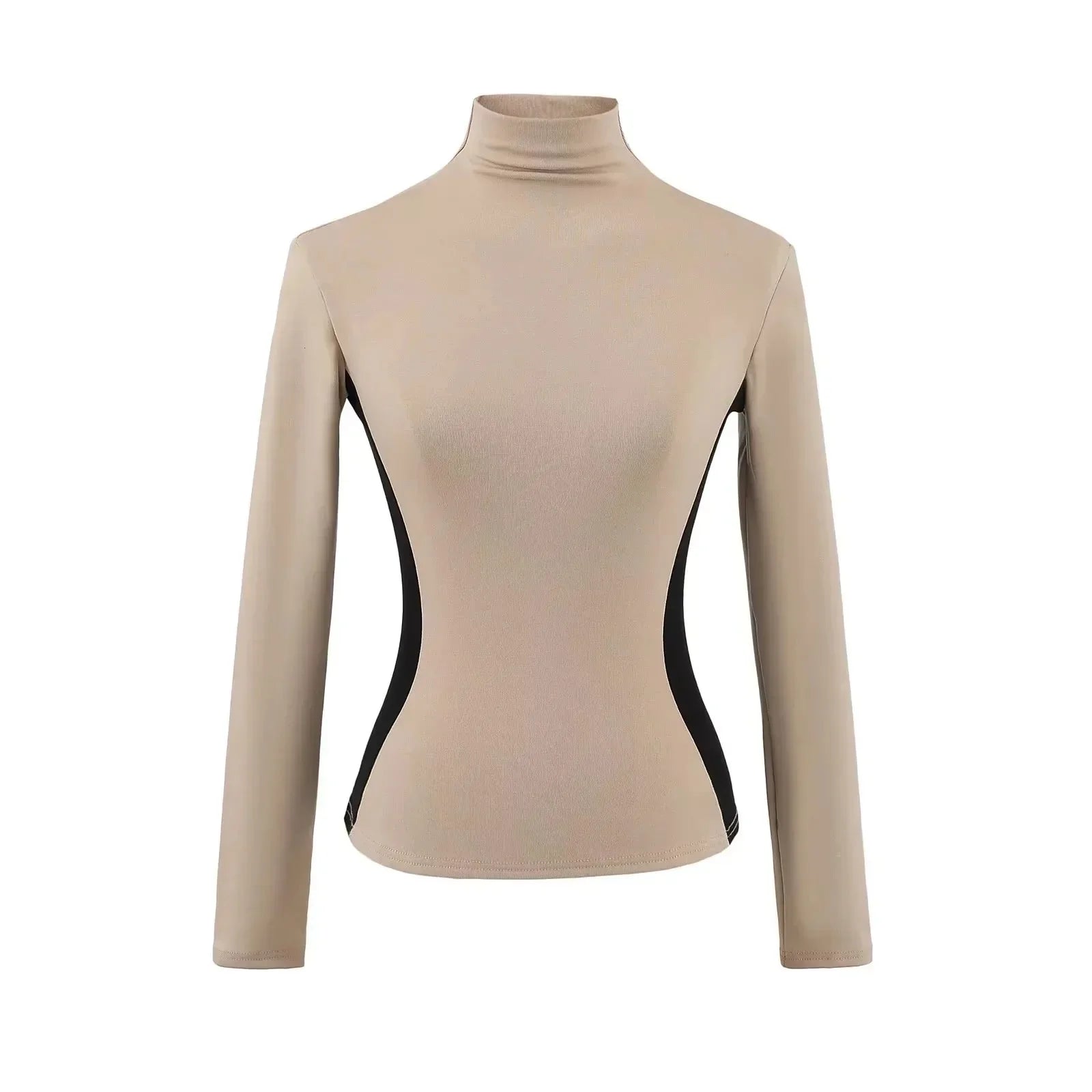 Women High Neck Slim Fit Fleece Base Layer Top
