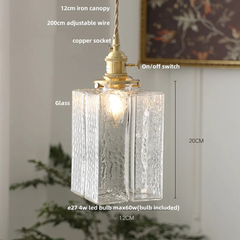 DecorBites™ Glass LED Pendant Light Chandelier for Modern Home Decor