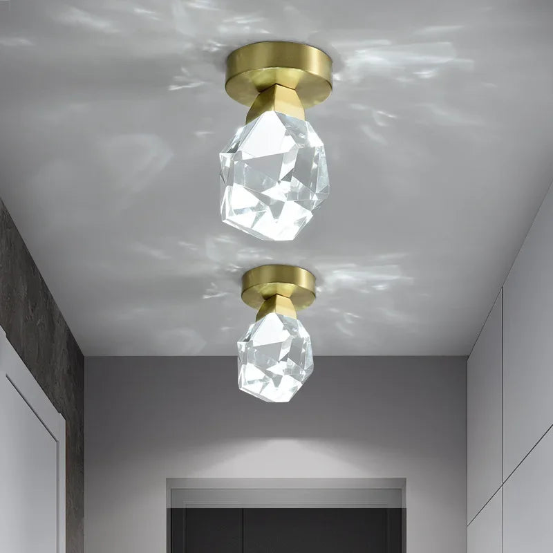 DecorBites™ Gold Minimalist LED Wall Lamp for Living, Bedroom, Kitchen, and Restaurant Lighting