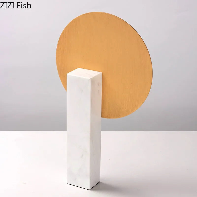 DecorBites™ Geometric Windmill Abstract Crafts Marble Base Desk Decoration Elegance