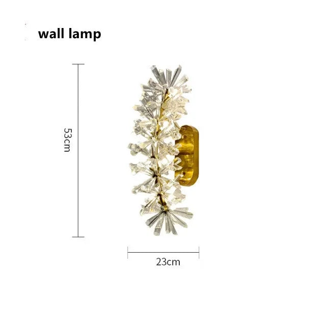 DecorBites™ Crystal Flower Chandelier: Luxury LED Ceiling Light for Home Decor, Living Room, Bedroom