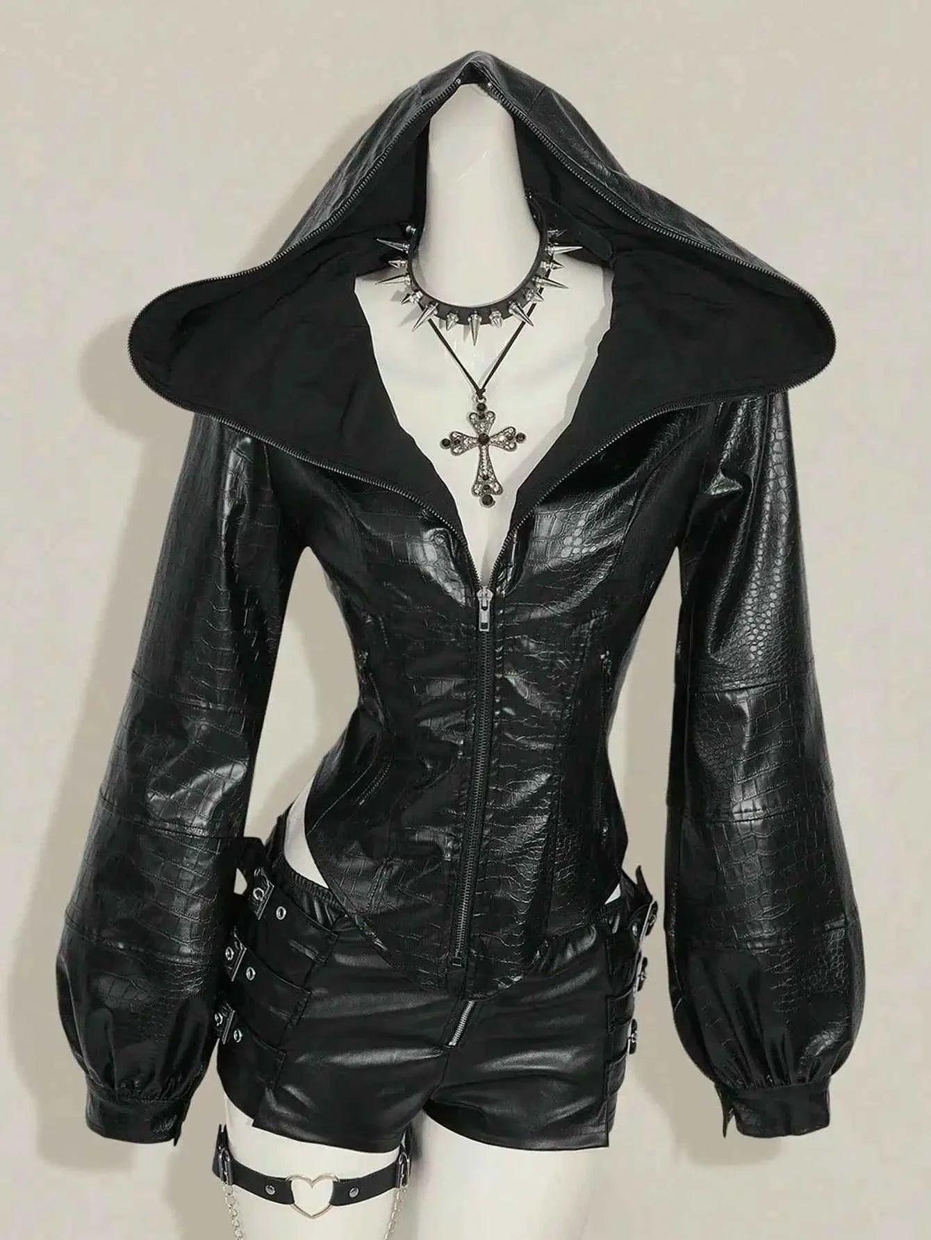 Women's Gothic PU Leather Jacket