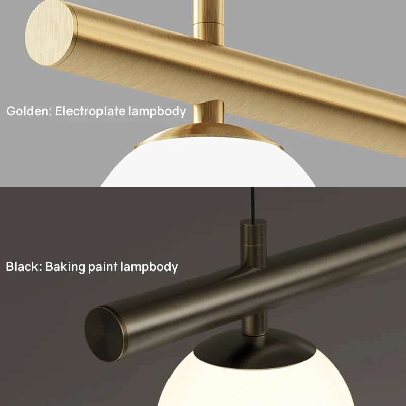 DecorBites™ LED Linear Hanging Lamp for Home Modern Minimalist Living Room Chandelier