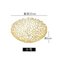 DecorBites™ Coral Shapes Metal Tray: Stylish Home Decor Organization Container