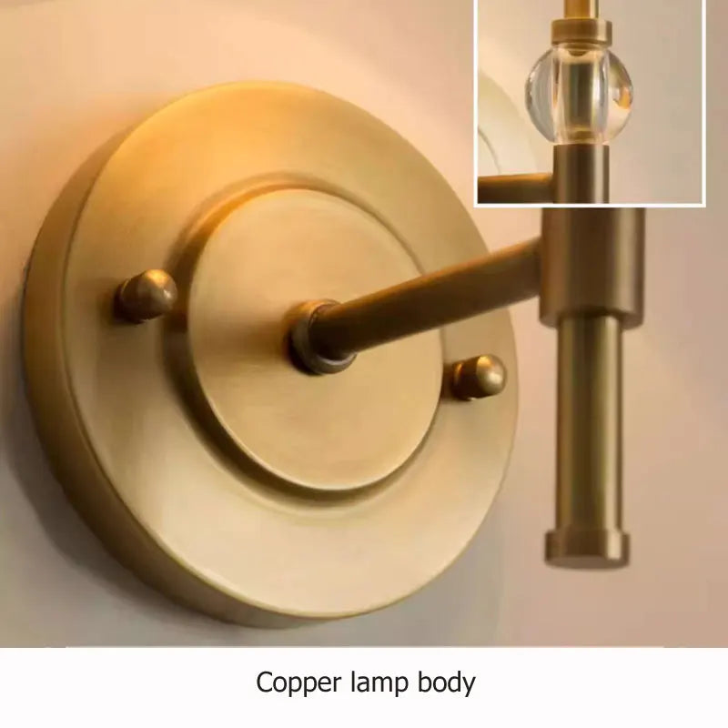 DecorBites™ Copper Wall Lamp: Elegant Luxury for Home, Hotel, Bedroom & Hallway