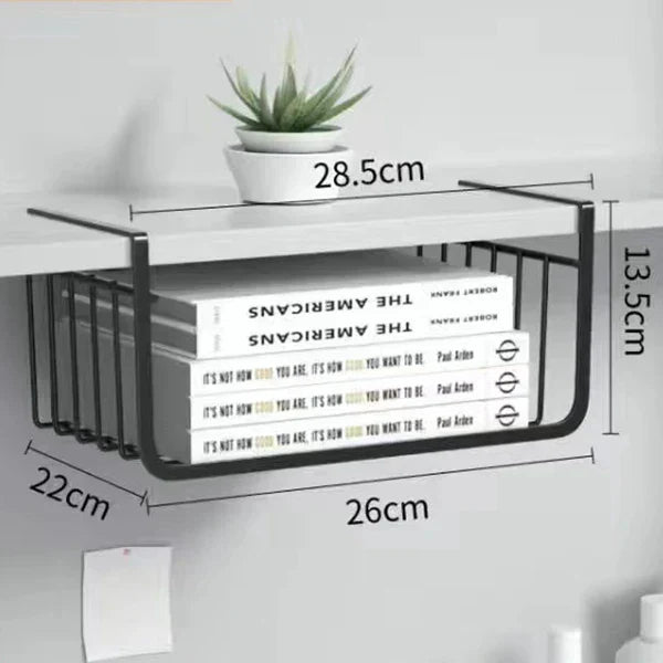 DecorBites™ Kitchen Organizer Shelf Desk Storage Rack Mesh Basket Wardrobe Holders