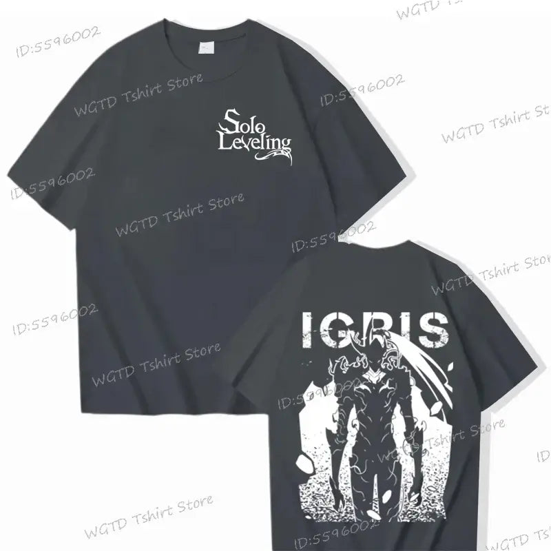 Solo Leveling T-shirt Sung Jin-woo 100% Cotton Tee