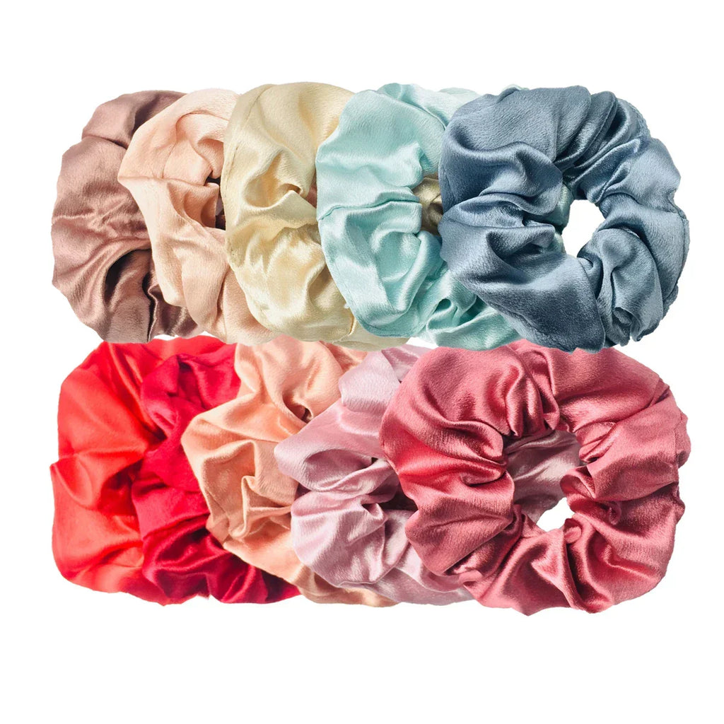 Women's Silky Satin Hair Scrunchies Set