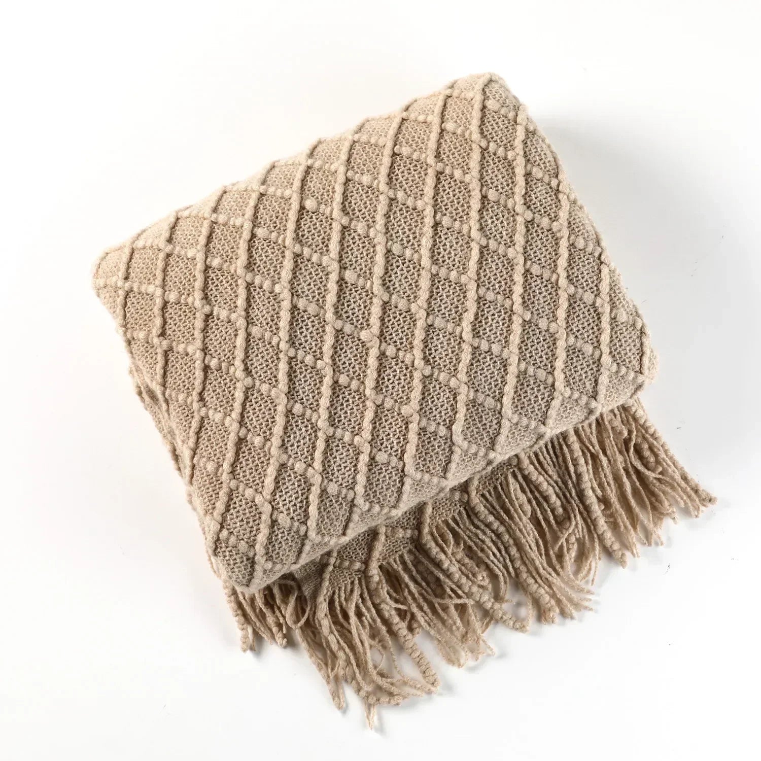 DecorBites™ Cozy Knitted Sofa Blanket - Winter Home Office Nap Comfort