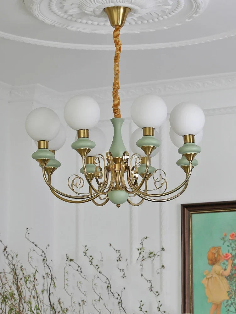 DecorBites™ Cream Style LED Chandelier for Bedroom, Living Room, Dining Room