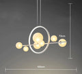 DecorBites™ Glass Strip Bubble Chandelier: Unique Magic Bean Pendant Light for Modern Decor