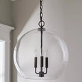 DecorBites™ Glass Ball LED Chandelier for Modern Restaurant & Bar Decor