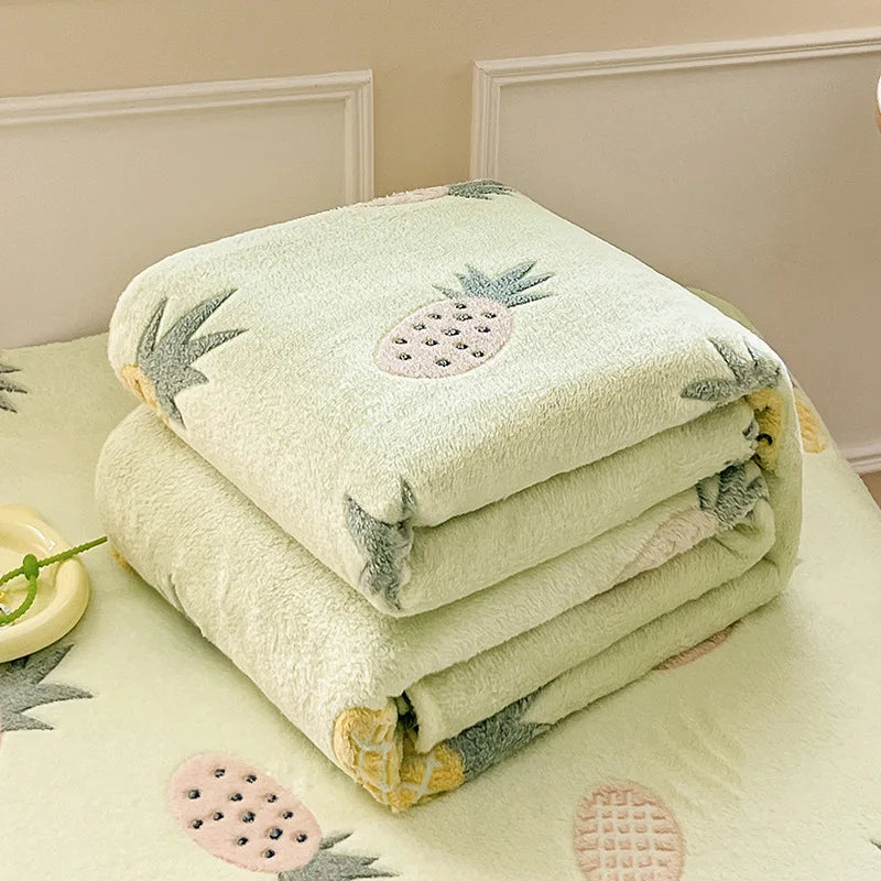 DecorBites™ Dinosaur Patterns Snowflake Velvet Blanket in Various Sizes for Home/Office