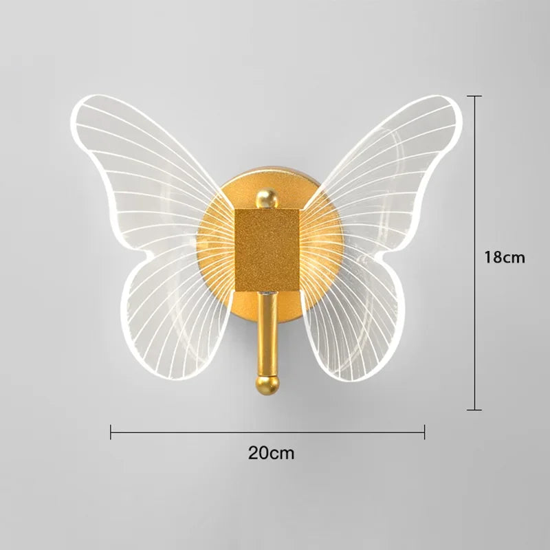DecorBites™ LED Chandelier: Modern Butterfly Design, Acrylic, Exhibition Hall, Staircase, Bedroom Night Lamp Lighting Fixtures