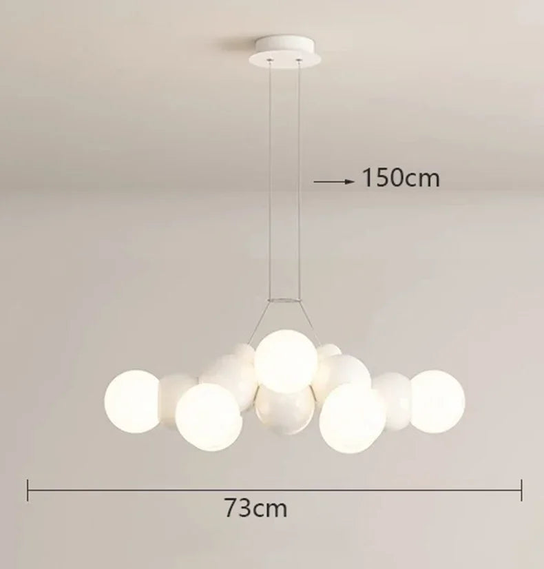 DecorBites™ Elegant Chandelier Ceiling Pendant Light Fixture for Dining Room, Salon & Indoor Lighting