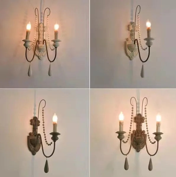 DecorBites™ Country French Wall Lamp for Retro Living Room Bedroom Decor