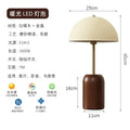 DecorBites™ French Medieval Solid Wood LED Table Lamp for Bedroom, Living Room
