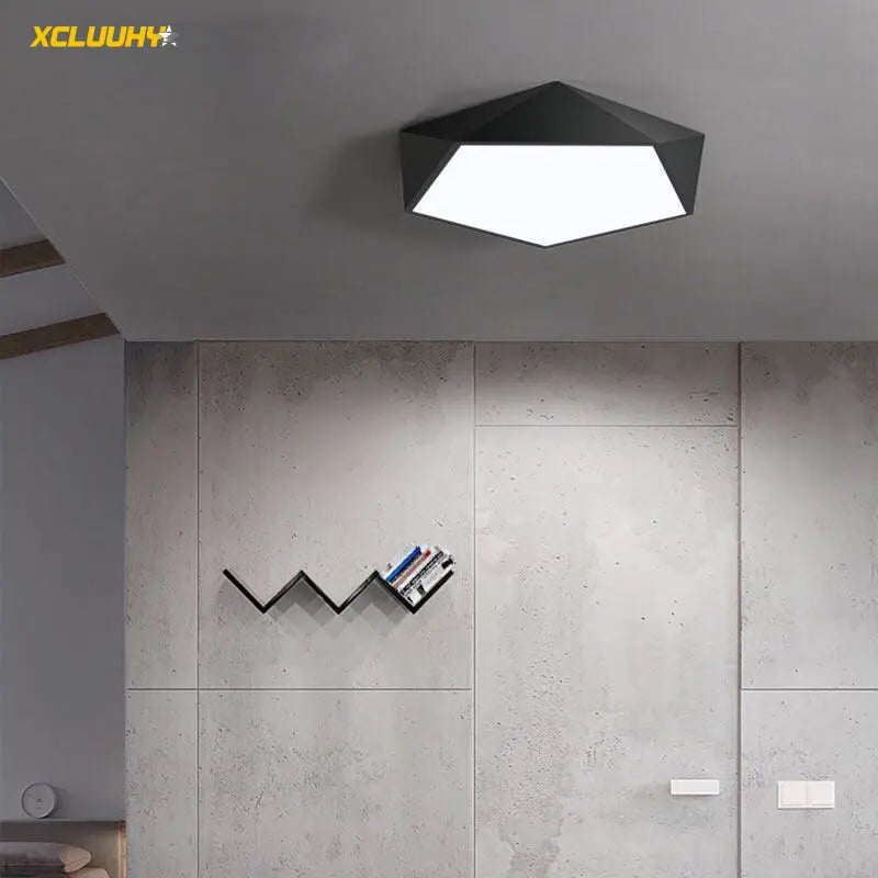 DecorBites™ Geometric LED Ceiling Lamp for Modern Spaces