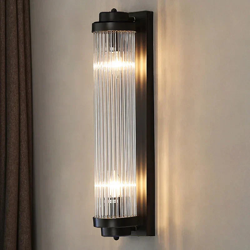 DecorBites™ Crystal Wall Lamp: Modern Minimalist Luxury LED Lights for Living Room, Bedroom & Aisle