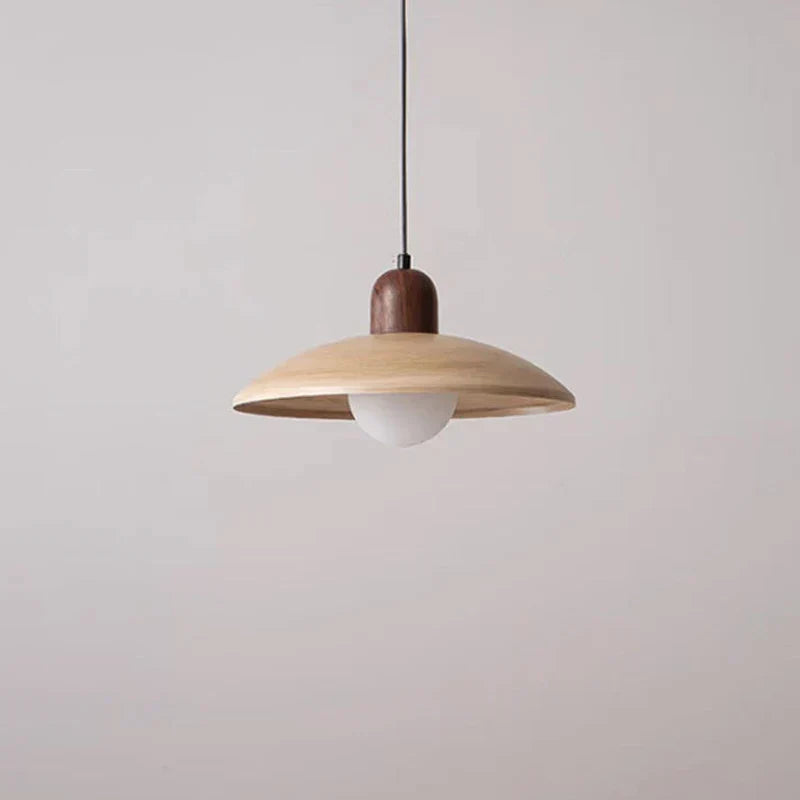 DecorBites™ Japanese Wooden Stone Chandelier Pendant Light, Wabi-Sabi Style Yellow Cavity-Stone Lamp