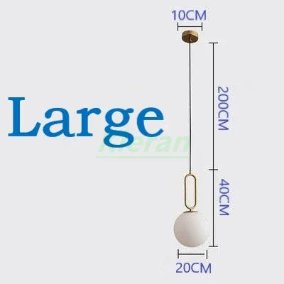 DecorBites™ Glass Ball LED Chandelier for Bedroom, Living Room & Restaurant
