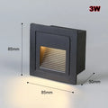 DecorBites™ LED Embedded Wall Light for Outdoor Step&Stair, IP65 Waterproof Recessed Wall Lamp