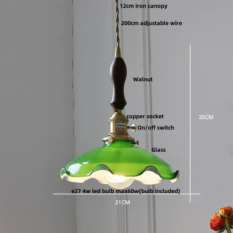 DecorBites™ Iron Lampshade LED Pendant Lights, Adjustable Modern Hang Lamp