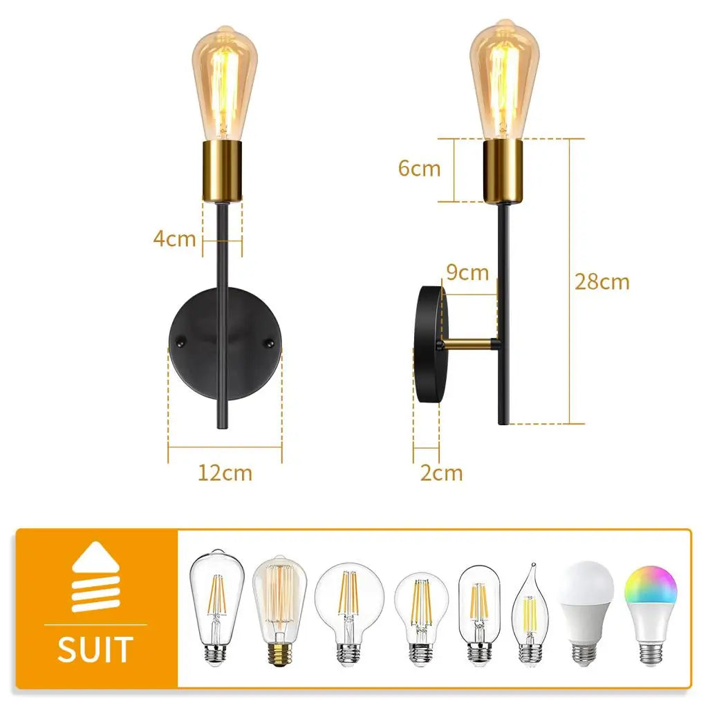 DecorBites™ LED Ceiling Chandelier: Modern Industrial Wall Sconce for Bedroom, Living Room, Kitchen