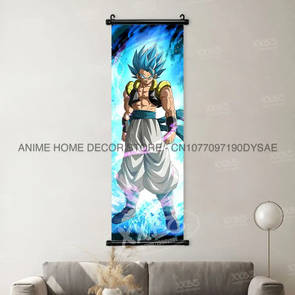 Dragon Ball Posters: Goku & Vegeta Hanging Scroll Wall Art